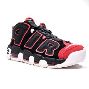 Nike Air More Uptempo Chicago BRED Black/Red Toe FB1344-001 Youth Size 7.5Y